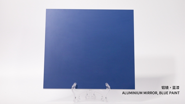 鋁鏡，藍漆  ALUMINIUM MIRROR, BLUE PAINT